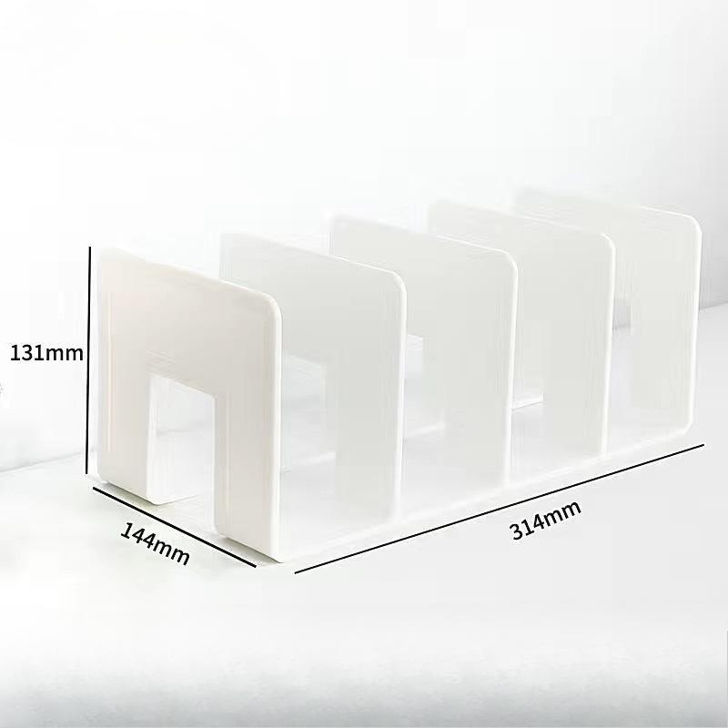 Transparent Book Riser Student Desktop Organiser Divider Shelf Book FileBook Rack Office Data Shelf Baffle