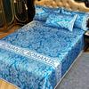Luxury Linen Bed Sheet Home Bedding Decoration Machine Washable Smooth Bed Spread for Queen King Size Bed with Pillowcases