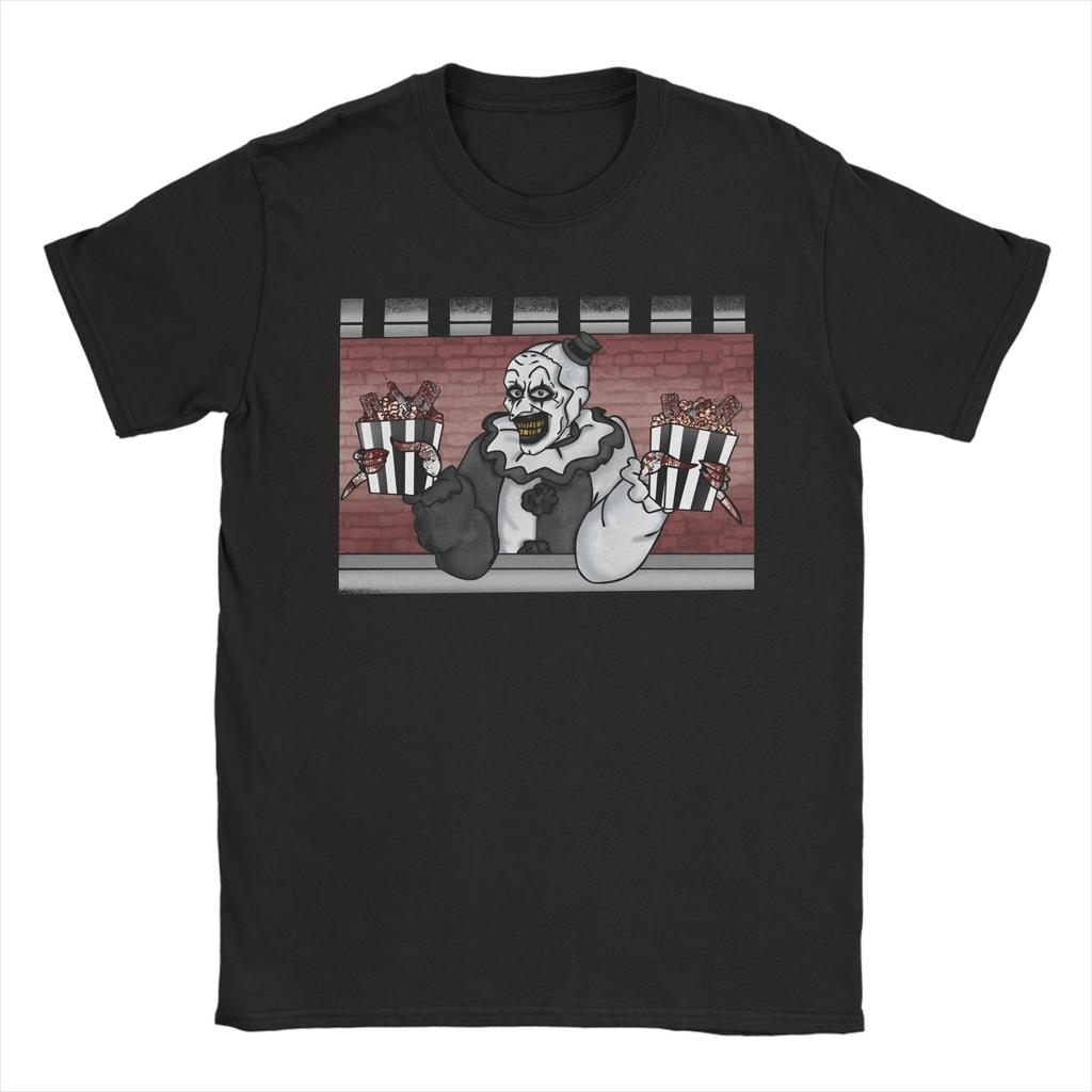 Harajuku T-Shirt Terrifier Art The Clown Lover T-Shirts  Hipster Tshirt for Men's Summer Y2K Basic Casual Short Sleeve Tops