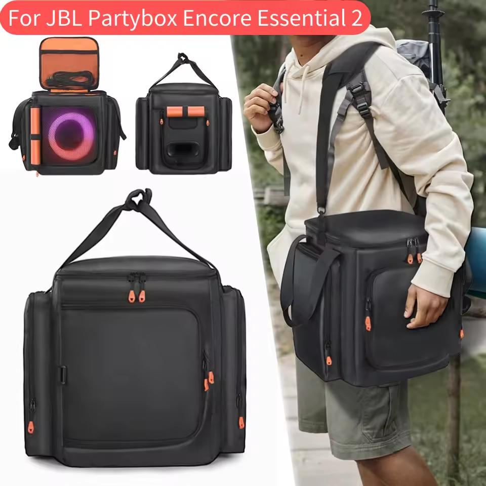 Storage Bag for JBL Partybox Encore Essential 2 Carrying Storage Box Double-Sided Speaker Storage Bag Dust Protective Cover Case