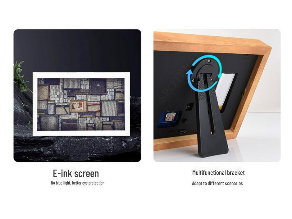 Raspberry Pi Pico 2 RP2350 Electronic Photo Frame with 7.3" E6 Full-Color Screen for Calendar/Painting Poster Display