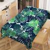 1pc Cool Summer Tropical Leaf Square Tablecloth, Simple Rectangular Tablecloth, Holiday Decoration, Party Theme Tablecloth, Restaurant Tablecloth, Sui