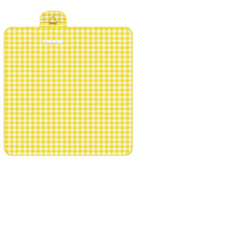 Feuchtigkeitsbeständige Picknickmatte: Verdicktes, faltbares, großes, tragbares Karo-Design im Ins-Stil für den Außenbereich