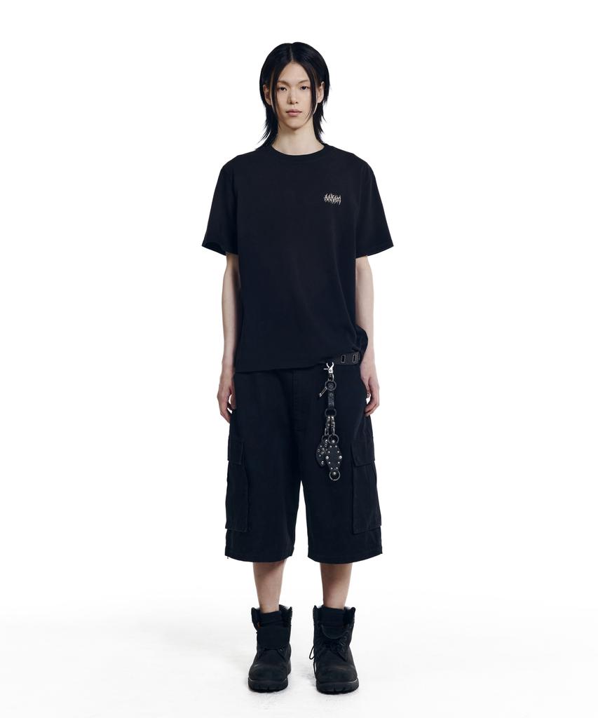 AAKAM Dirty Spray Bone Half Top (Black)