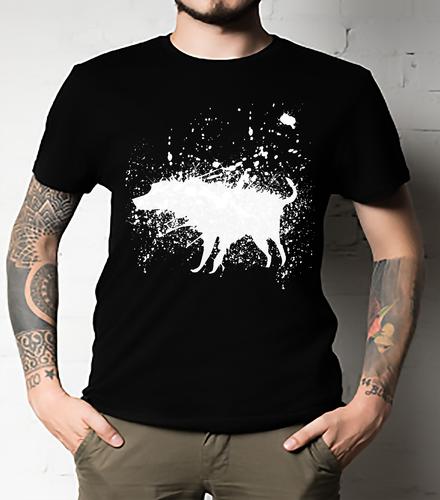 Banksy Splash Dog Classic T-Shirt ALL SIZE UNISEX S разноцветный