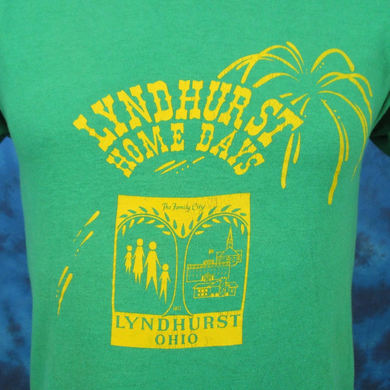 

vintage 80s LYNDHURST OHIO FAMILY CITY HOME DAYS T-Shirt XS single stitch S