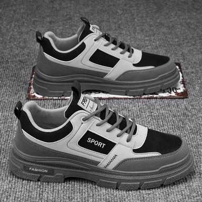 Men's Shoes Summer Breathable Year New Trend Versatile Casual Board Shoes Men's Low-top Tooling Leather Martin Boots