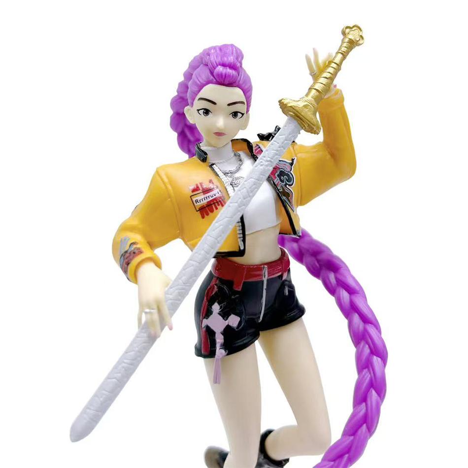 New Anime Kpop Demon Hunters Action Figure Model Toy 20CM Demon Hunters Rumi Ornament Collection Figures Model Toy For Kid Gift