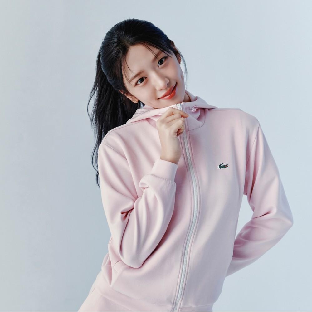 [Lacoste] Women s Light Jersey Setup Jacket SF797E-56GRZ4H 34
