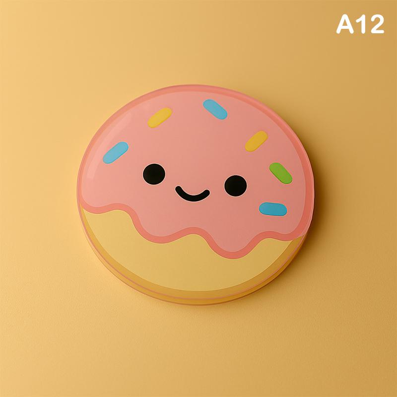 Cute Cartoon Acrylic Coaster Irregular Shapes Heat-Resistant Bowl Pad For Coffee, Tea, Hot Drinks Table Protectors Desk Decor