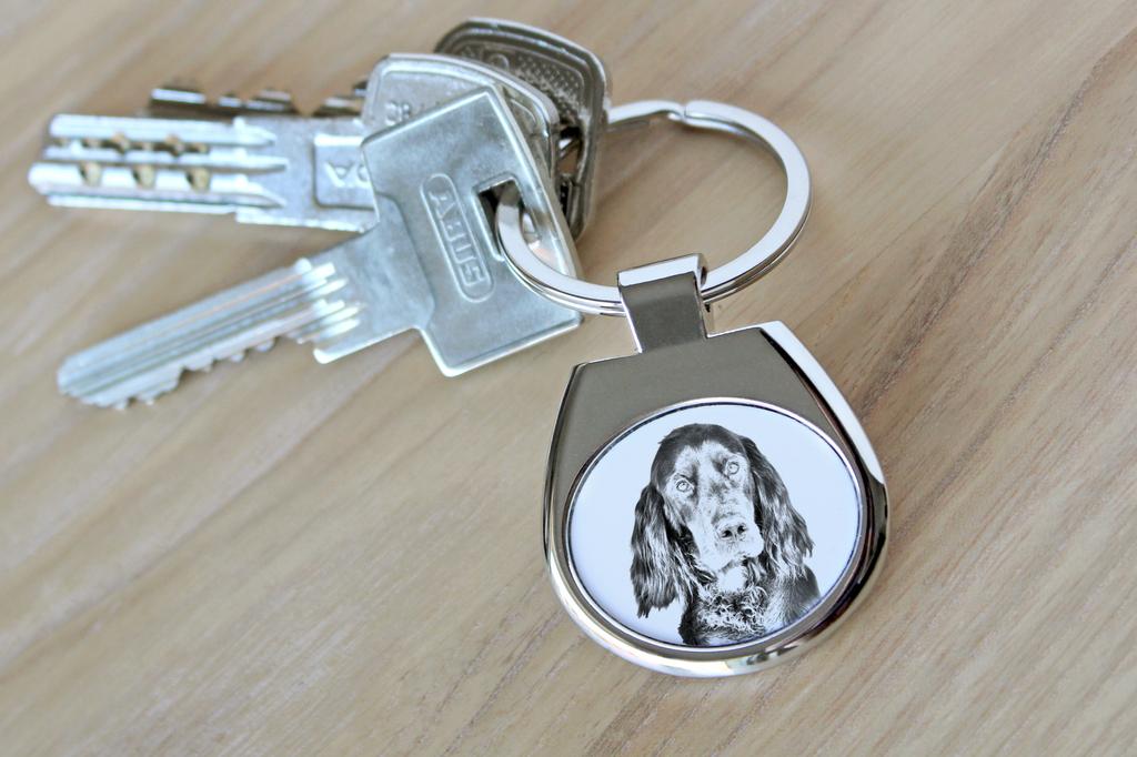 Gordon Setter - Keychain with a Dog, Keychain with a Print, Personalized Pendant from the Art-Dog Brand