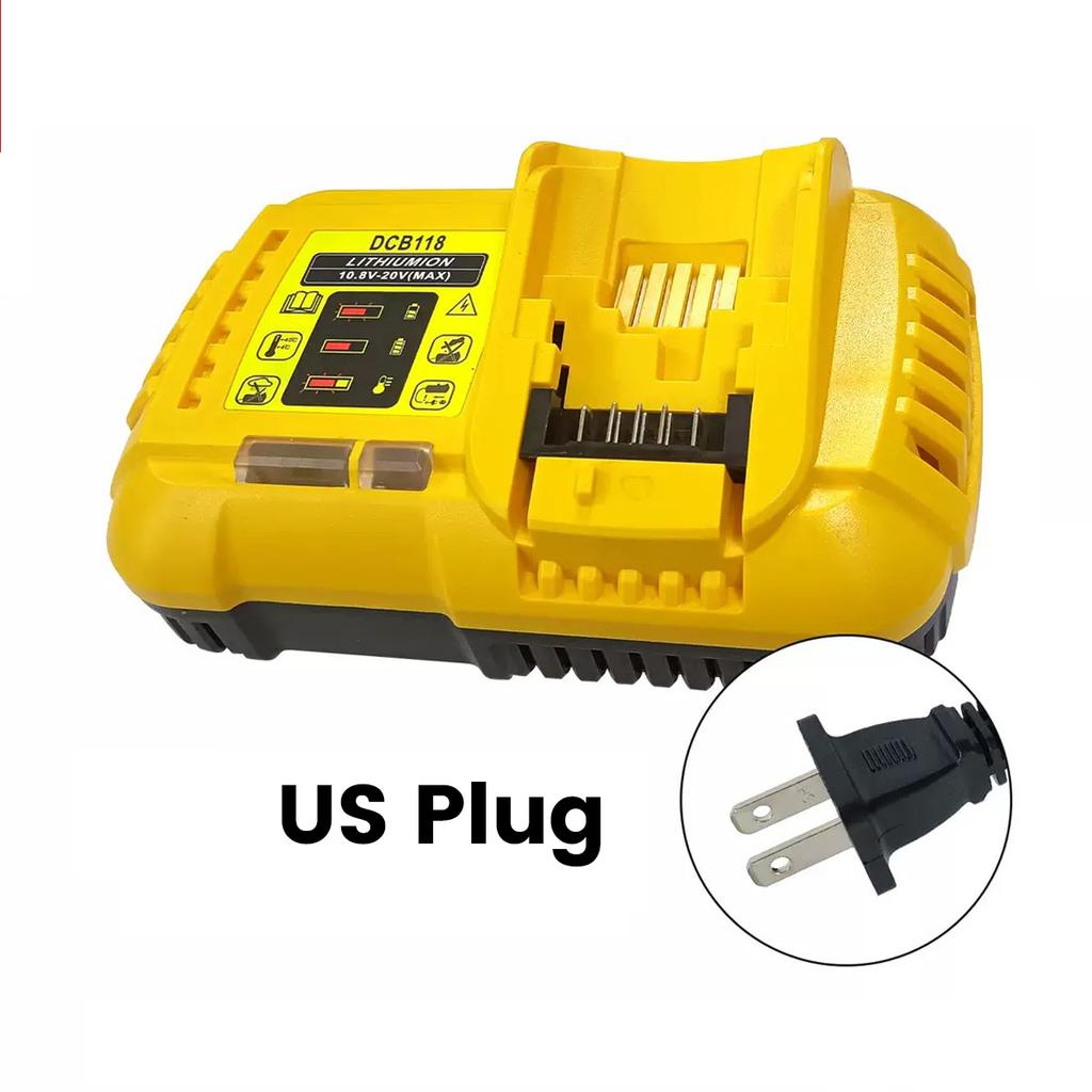DCB118 12V 14.4V 18V 20V MAX 4.5A Li-ion Fast Charger for Dewalt Flexvolt 20V/60V Max Battery DCB120 DCB200 DCB609 DCB115 DCB112