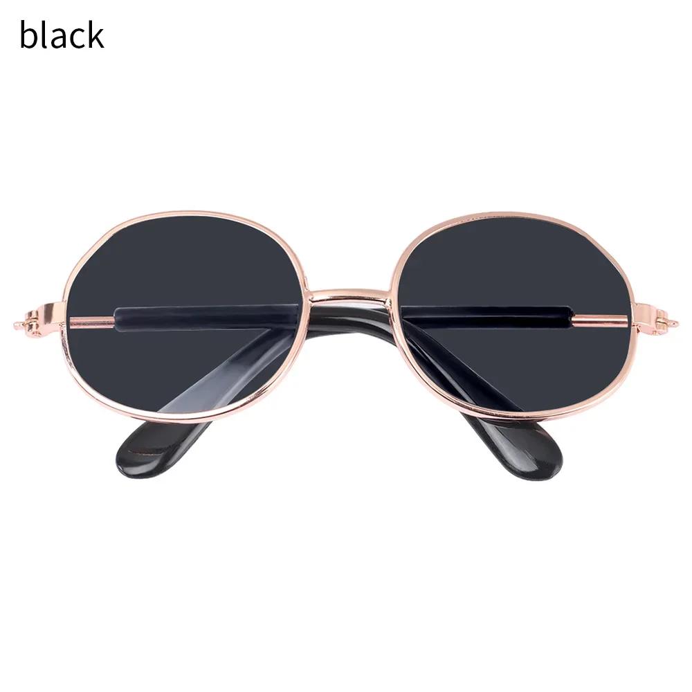8.5cm Miniature Doll Sunglasses Metal Round Frame Glasses Lovely  Doll Eyeglasses For Blythe Doll Accessories Kids Toys