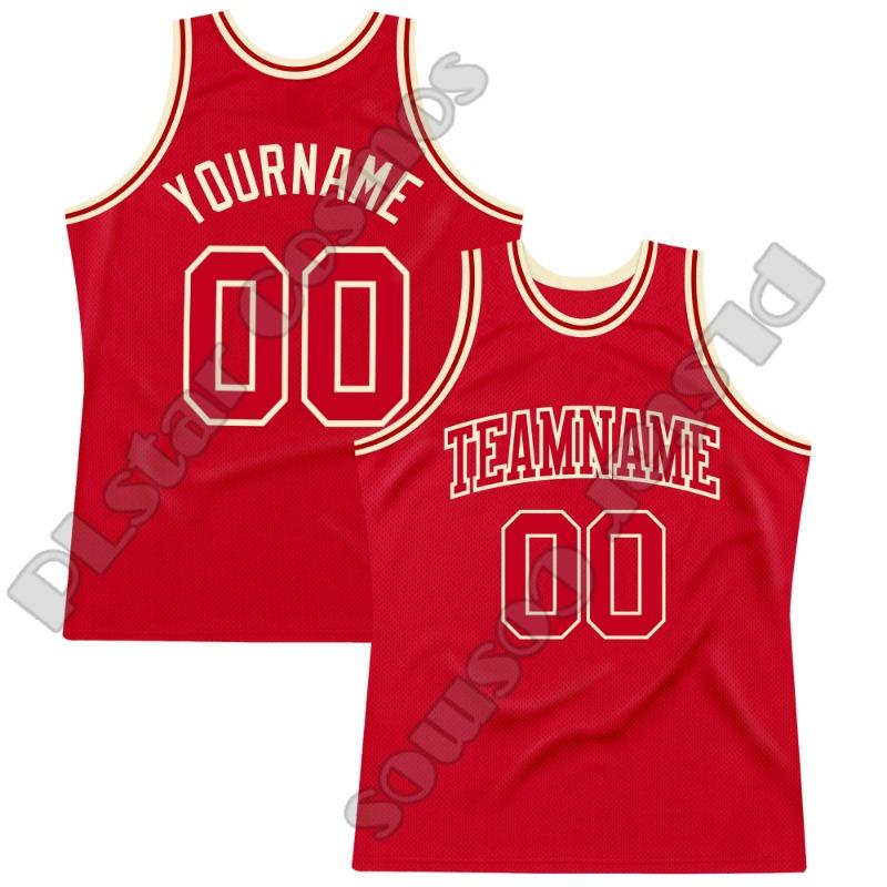 Custom Name Team Number Basketball Jersey Shirts Retro Pattern Sportswear Vintage Summer Tank Top