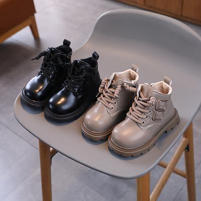 New Children's Boot for Boy Non-slip Girls Matte PU Boots Fashion Causal Kids Thick Bottom Ankle Boots Spring Autumn Versatile