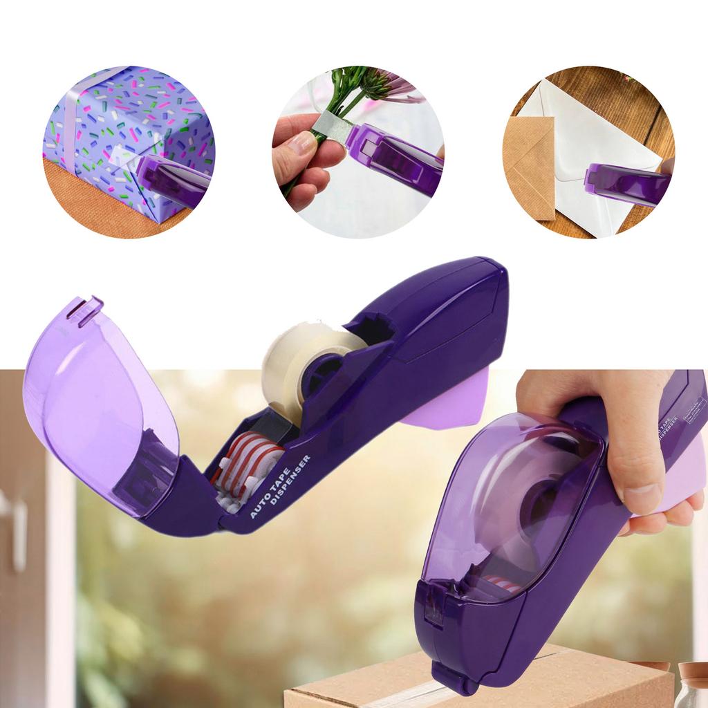 One-Hand Operate Tape Dispenser for Sealing Packages, Scrapbooking Envelopes