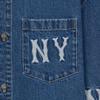 New MLB New York Yankees Denim Jacket Unisex Indigo 3ADRG0344-50INS