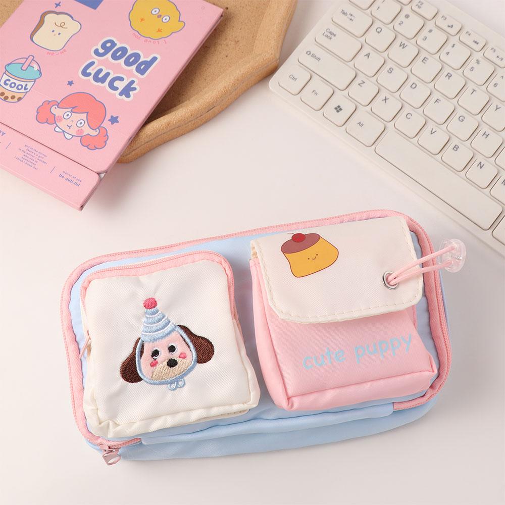 Cosmetics Card Storage Capybara Puppy Pencil Bag Stationery Storage Bag  School Office