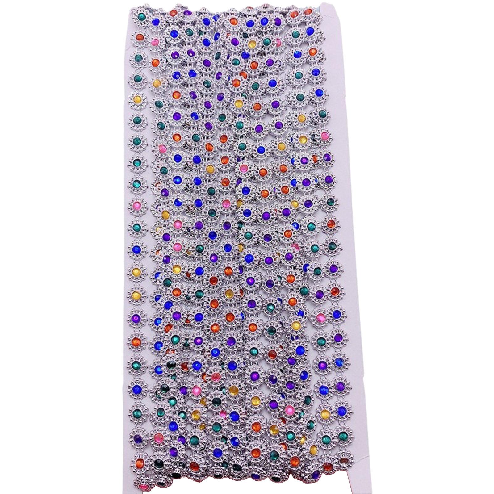 

Elegant Chain Trim with Glittering Crystals for Creative Fashion Enthusiast Ethnic Costume Chain Tape Hat Garment Decors серебряный