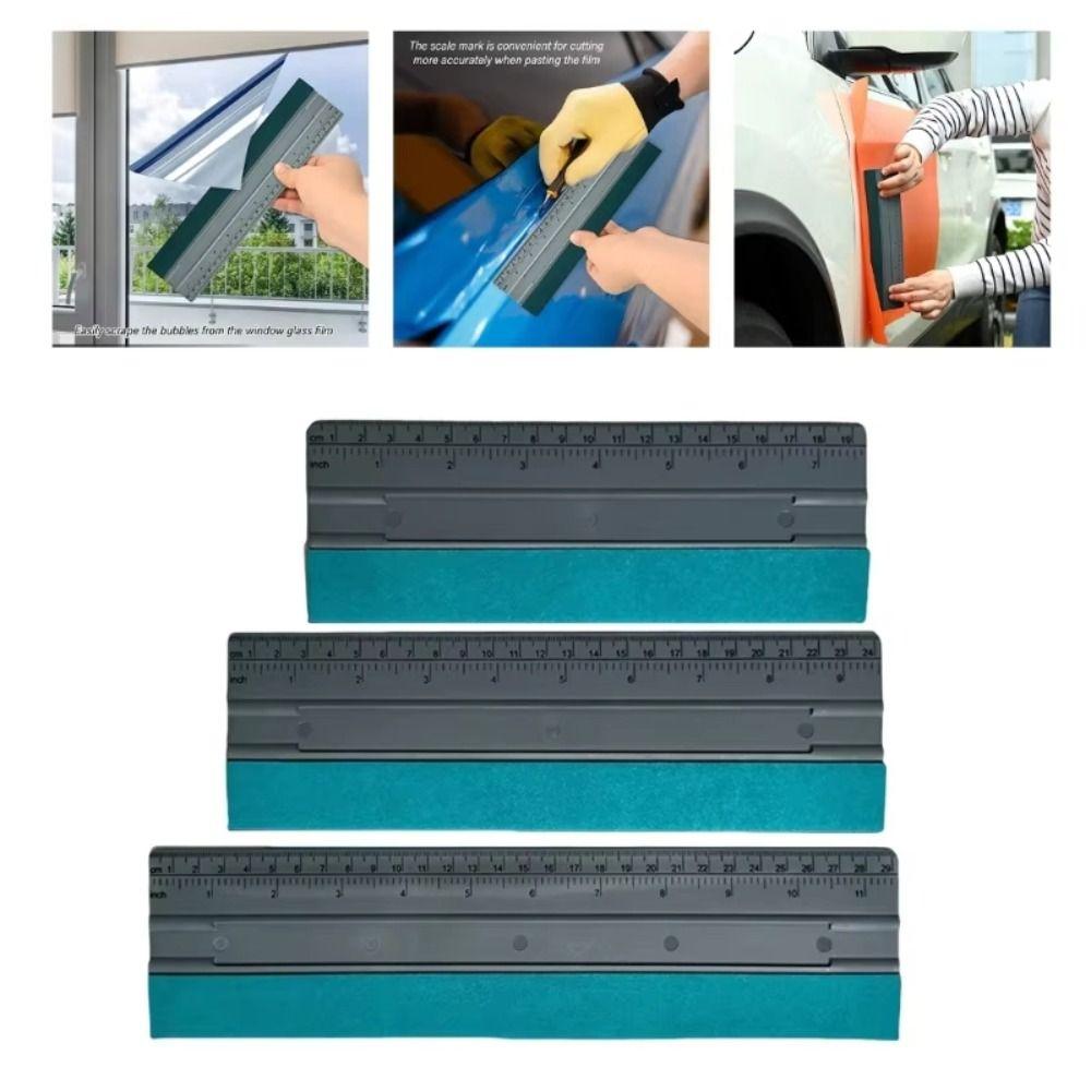 Scratch-Free Vinyl Wrap Squeegee With Ruler Window Tint Tool Vinyl Wrap Installing