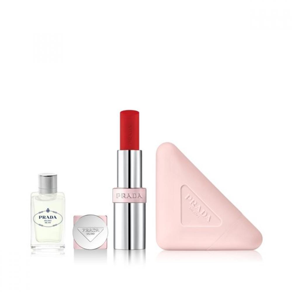 Prada New Paradox HAnd Cream And Glow Balm Duo  +doublemirror + Paradox 7ml NEW PARADOX HAND CREAM/[NEW] U021 Cherry