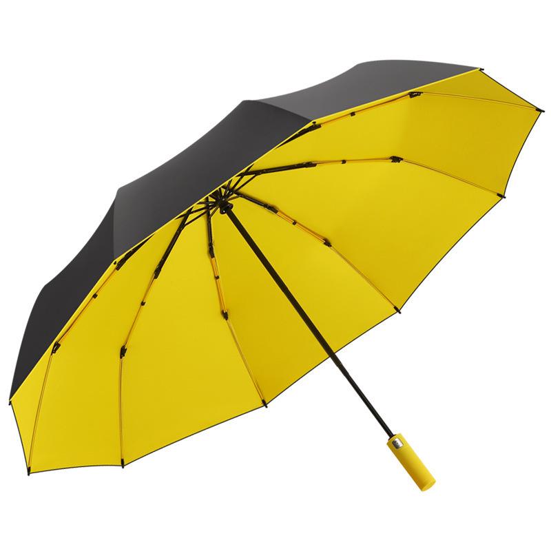 20-Rib Automatic Dual-Use Sun & Rain Protection Umbrella with UV Shield