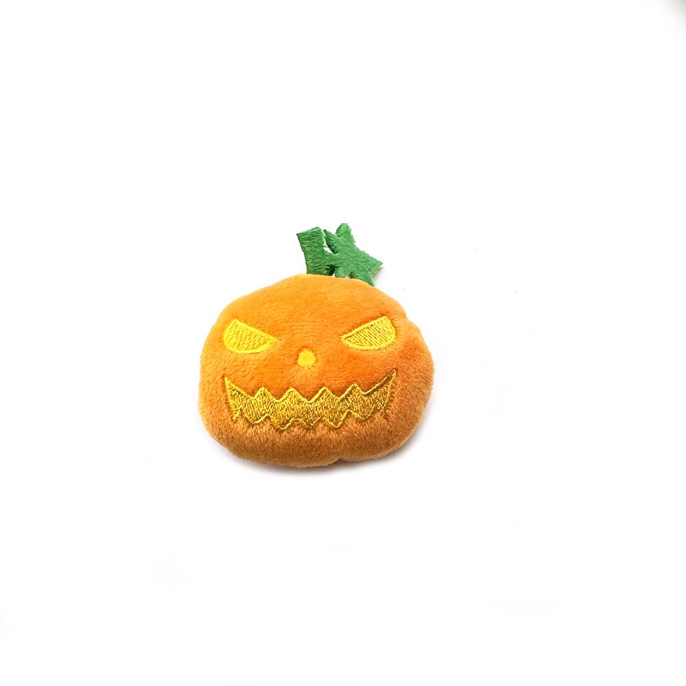 Halloween Cat Toys Large Cute Pumpkin Ghost Face Interactivity Plush Toys Soft Durable Teething Cleaning Teeth Pet Toy Supplies