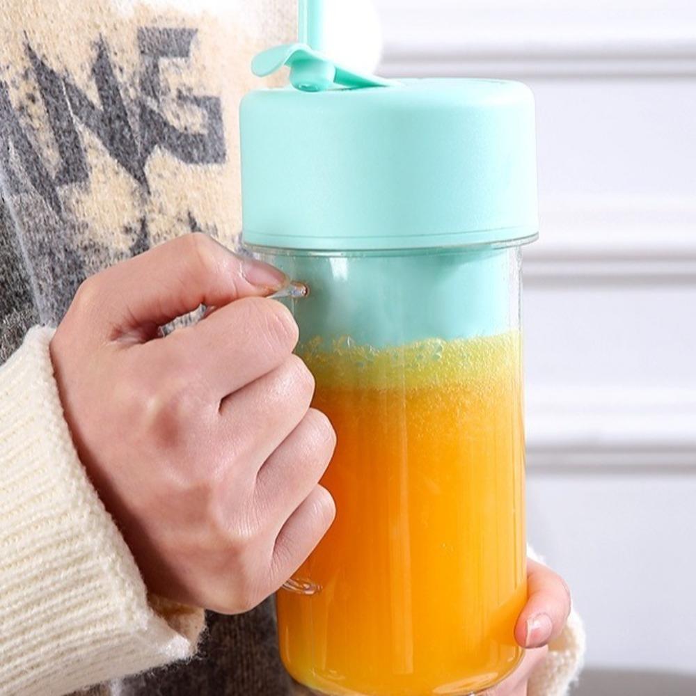 420ml Juicing Cup Detachable Straw Fruit Blender Portable Handheld Juicer  Healthy Drinking