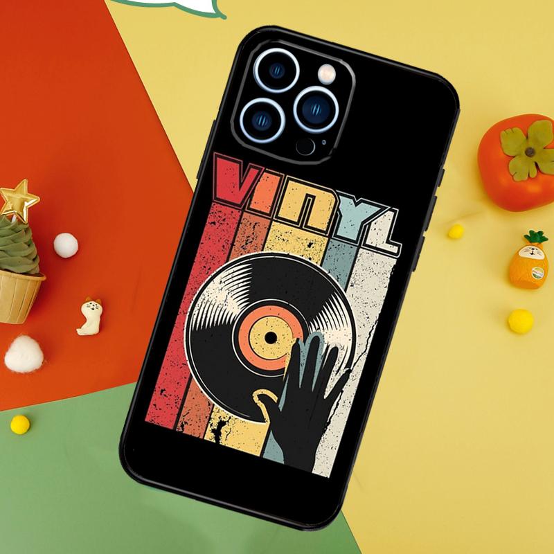 Vinyl DJ Record Art Cover For iPhone 13 12 Mini 11 14 15 16 Pro Max XS X XR 7 8 14 15 16 Plus Phone Case