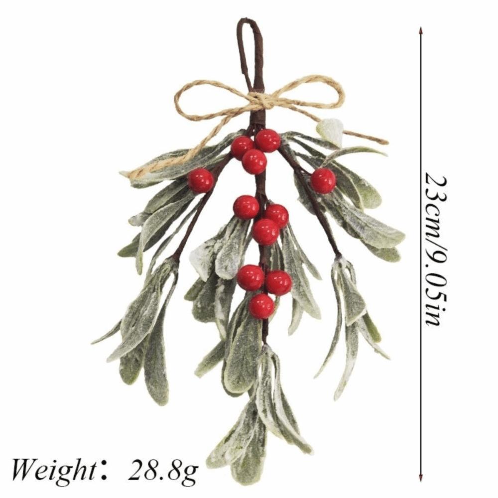 Artificial Floral Decor Artificial Mistletoe Sprigs Red Christmas Berry DIY Home Christmas Decorations Fake Flowers