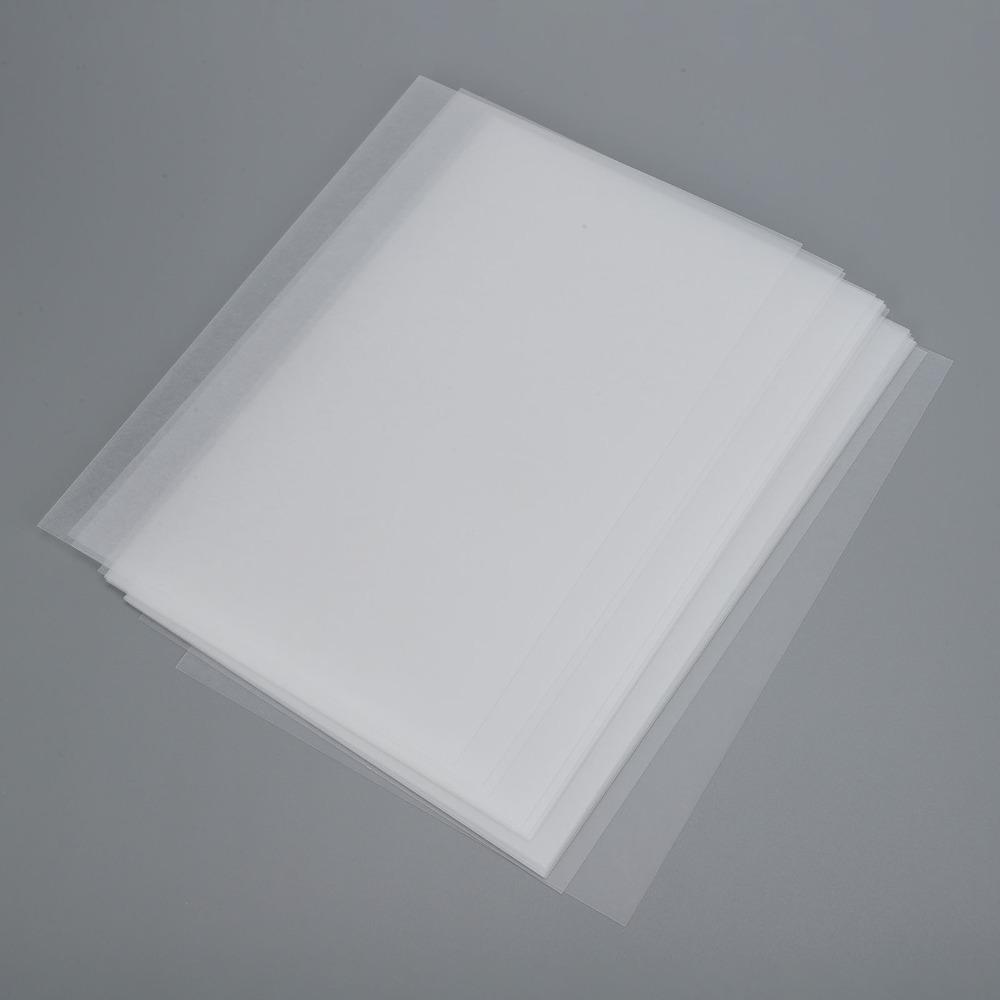 20pcs Plastic Heat Shrink Sheets Easy to Cut 20×14.5CM Shrink Plastic Sheet Kit 2.5CM Key ring Transparent White