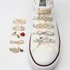 Metal Shoe Charms Rhinestone Sneakers Charms Girl Gift Shoe Decoration DIY Shoelaces Buckles AF1 Shoes Accesories 1Pcs Fashion