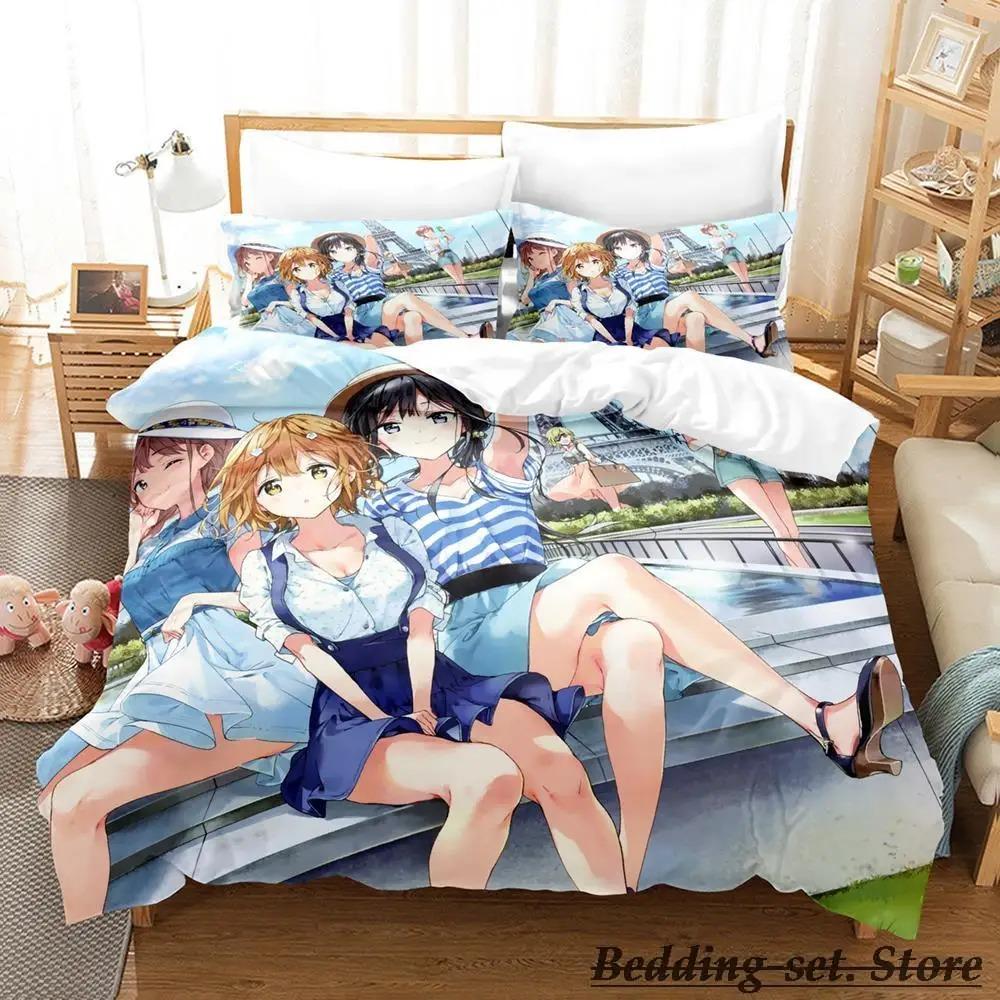 Masamune Kun No Revenge Bedding Set Single Twin Full Queen King Size Bed Set Adult Kid Bedroom Duvetcover Sets Anime Bed