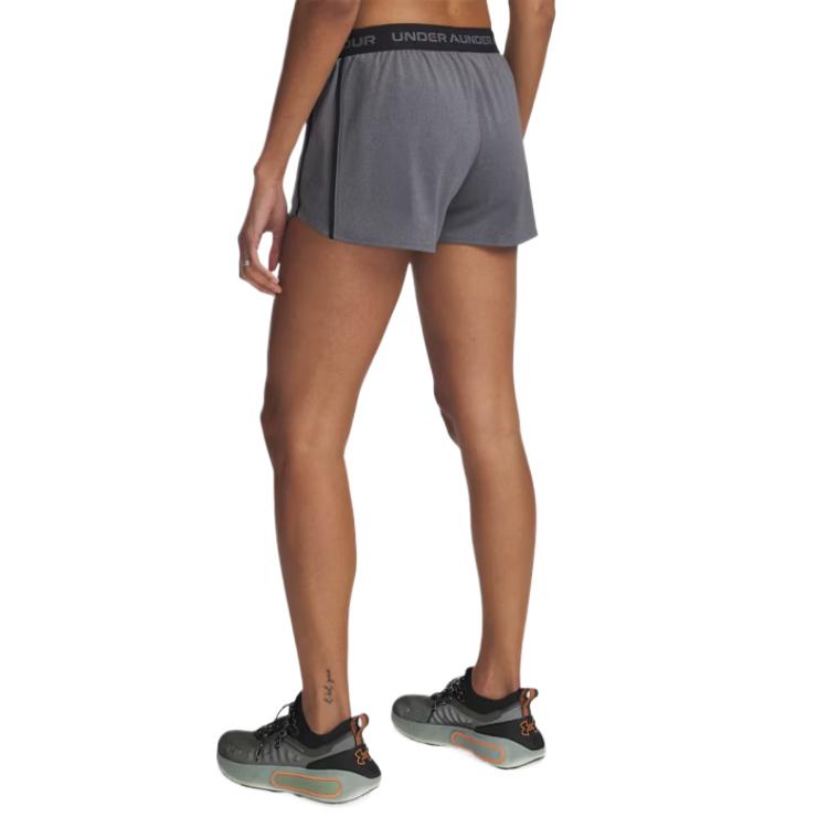 Under Armour Techplay Up Fashion Comfortable Trendy Simple Mid Waist Sports Shorts Women shorts Gray 1389882-025