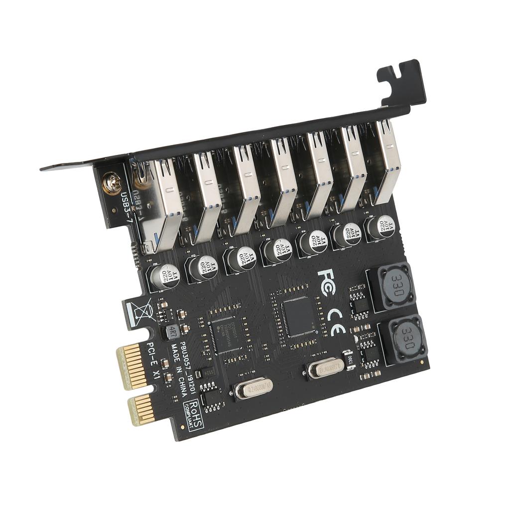 7Port Expansion Card PCB PCIExpress to USB3.0 for NEC Main Control Board for Computer