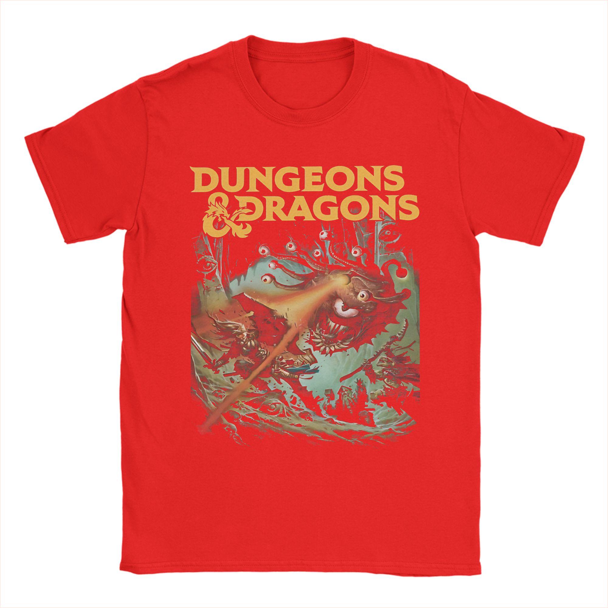 

Унисекс Футболки с принтом Dungeons And Dragons 100% Хлопок Топы Смешные Футболки с коротким рукавом с круглым вырезом Футболки Большого Размера S