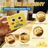 New Upgraded Smile Face Butter Squishy Toys, Slow Rebound Dumpling Squishy, Soft Stretchy Sensory Squeeze Toys, Stress Relief F