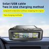 Dispositivo de alarma de presión de neumáticos para automóvil con sistema TPMS solar, pantalla digital colorida y 4 sensores externos, advertencia de temperatura y presión de neumáticos