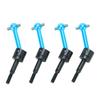 4pcs Metal Universal Drive Shafts CVD 70mm TT02 RC Car Upgrade Parts Aluminum Alloy 1/10 (Blue)