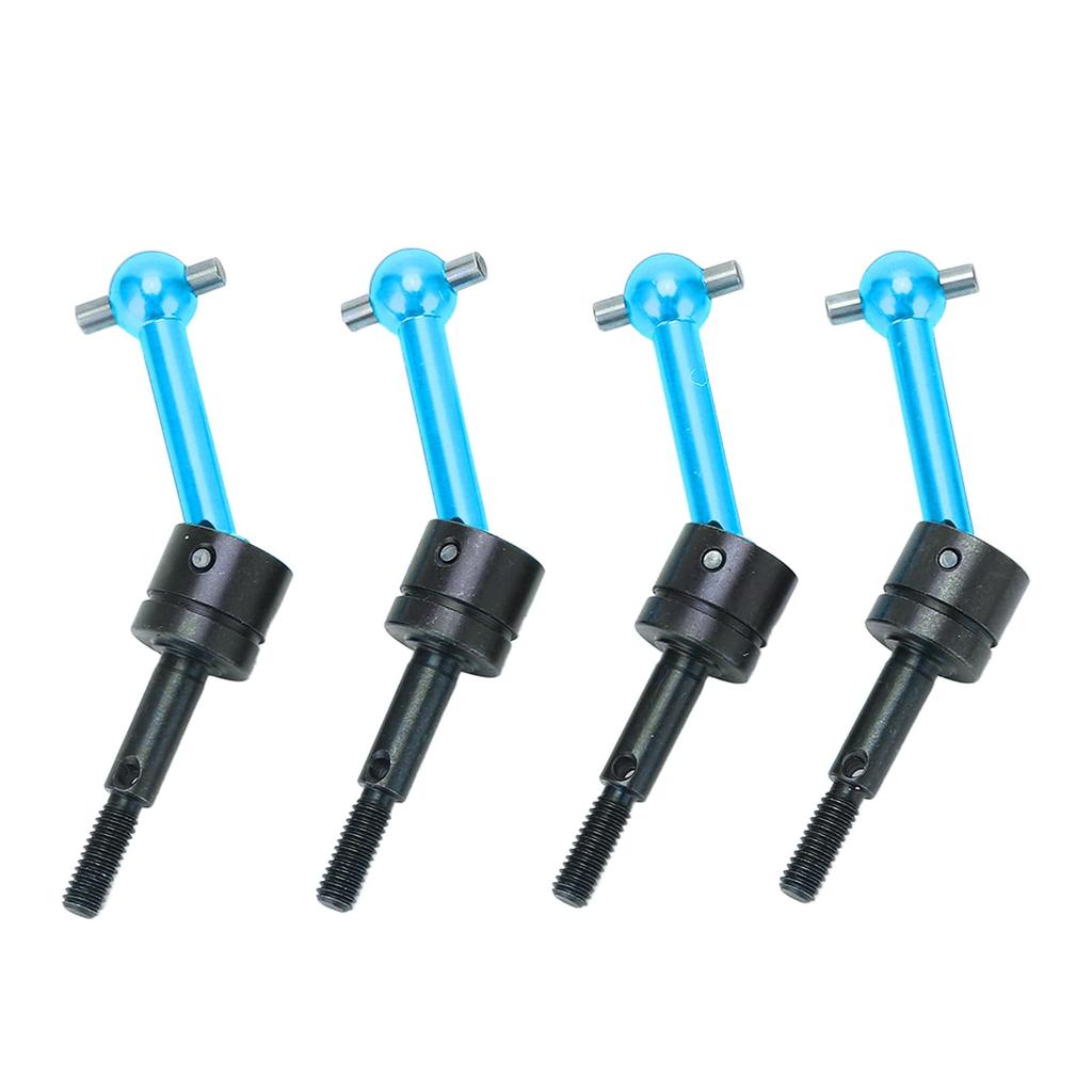 4pcs Metal Universal Drive Shafts CVD 70mm TT02 RC Car Upgrade Parts Aluminum Alloy 1/10 (Blue)