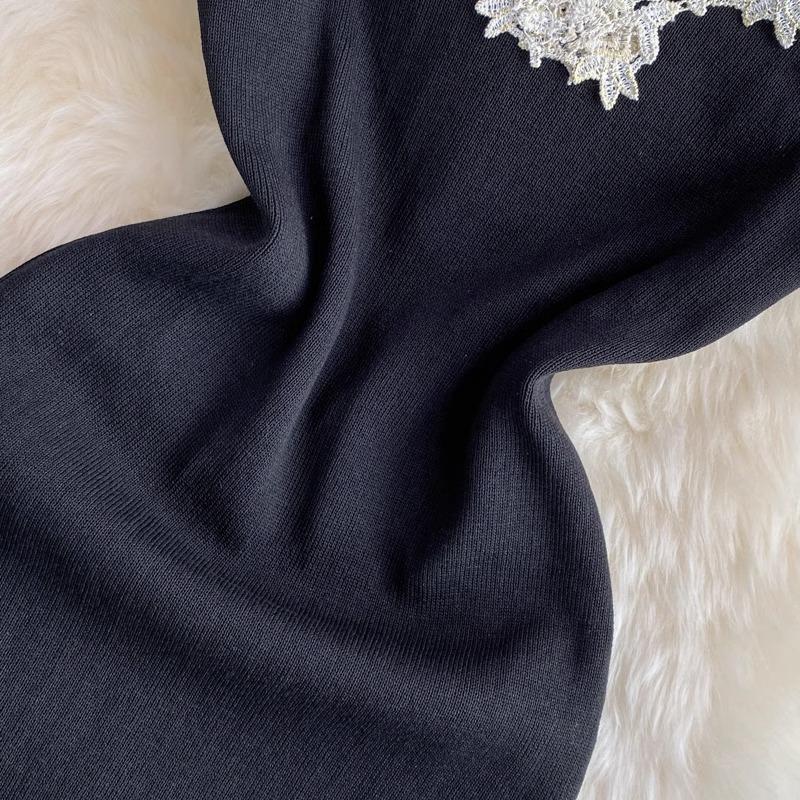 Chic Fashion Sexy Package Hips Lace Dress Women Patchwork Elegant Summer Party Dresses Female Black Mini Club Dress Streetwear Outfits