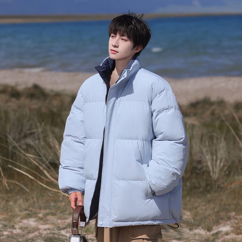 VUUG Men's American Style Loose Stand-Collar Padded Winter Jacket