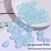 10mm Blue Striped Transparent Pumpkin Bead for DIY Bracelets, Necklaces, Keychains