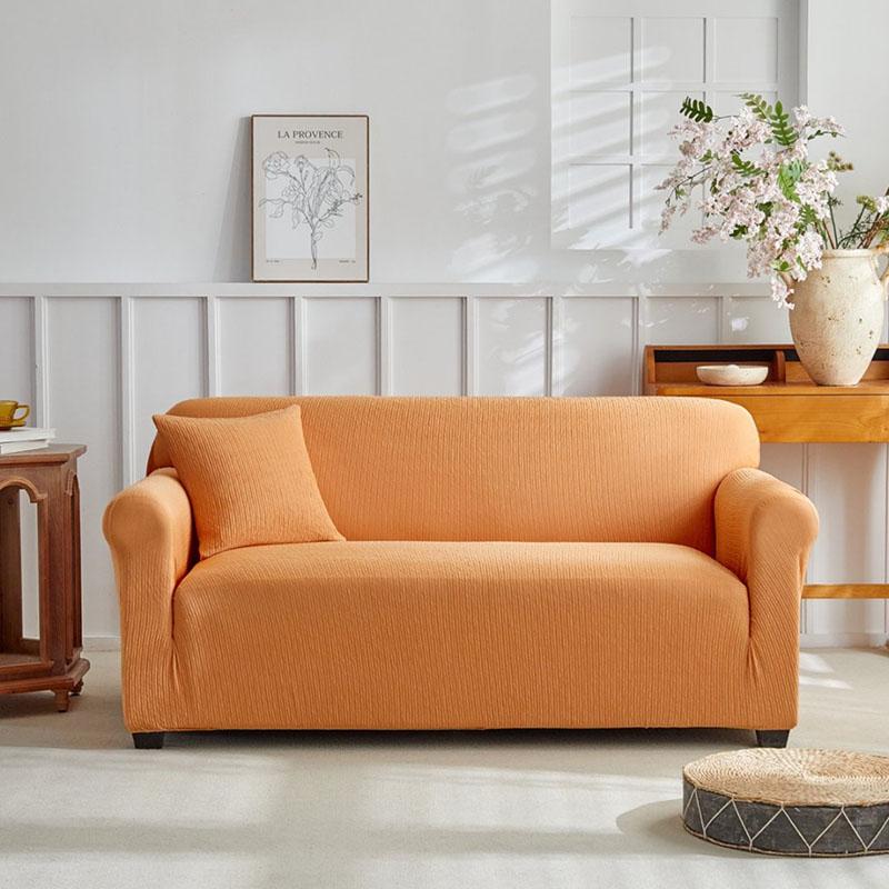 Thick Anti Slip Solid Sofa Cover Elastic All Cover Couch Slipcover for Four Seasons Soft Removable Dust Cover for Living Room