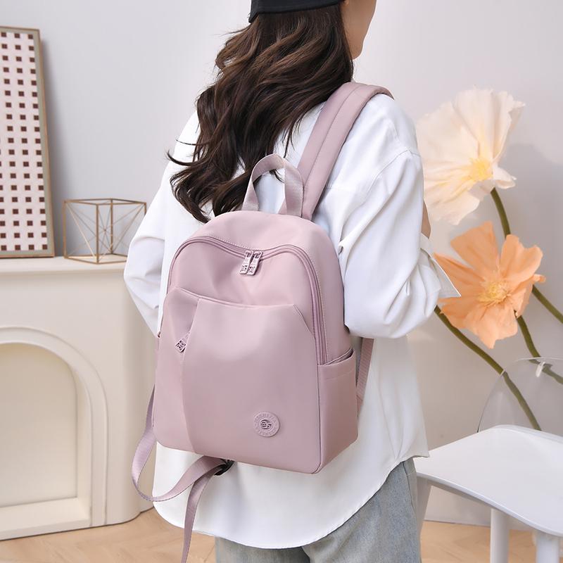 Fashion Backpack Female Waterproof Nylon Daypack Women Shoulder Bag Lightweight Travel Rucksack Multiple Pockets Schoolbag