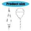 Eye Catching Thorn/Star Pendant Necklace Adjustable Length Neckchain Choker Adorment for Stylish Outfits and Parties