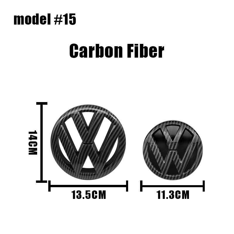 2026 Chaud Pour VOLKSWAGEN VW 2 Pièces VW Golf 7.5 ABS Couvercle de Logo de Voiture Badge de Calandre Avant Autocollant d'Emblème de Coffre Arrière Accessoires Pour Volk