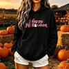 Women's Color Loose Fit Hoodie Sweatshirt Casual Top for Halloween