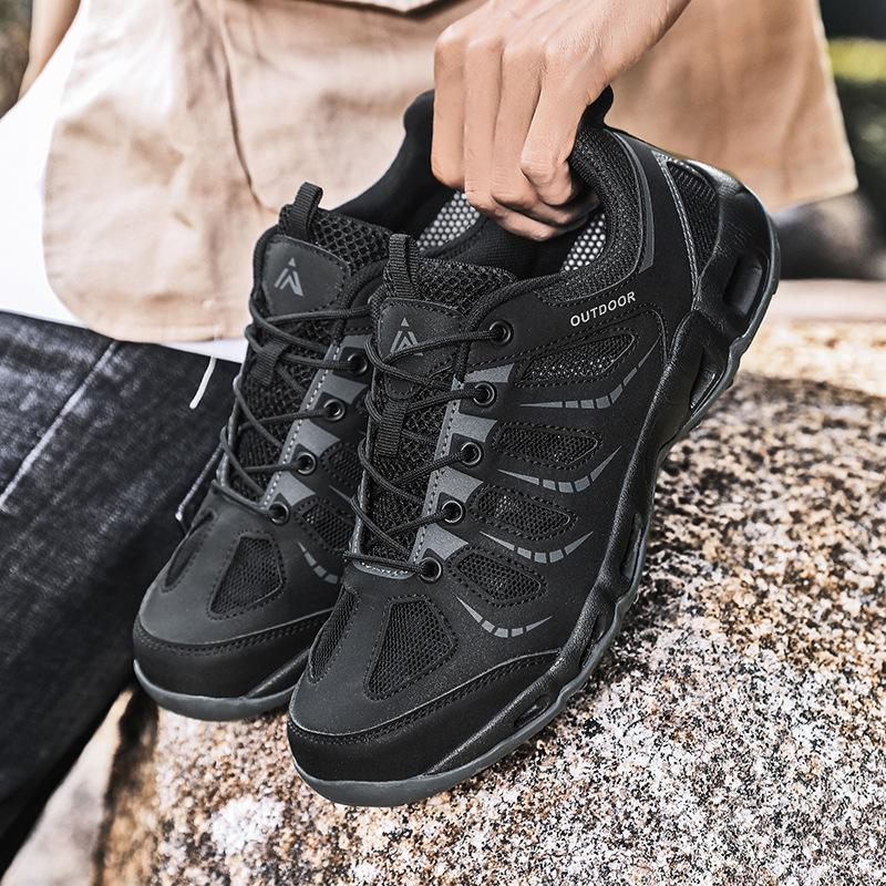

Outdoor shoes amphibious breathable dry wading creek shoes side drainage 39 чёрный