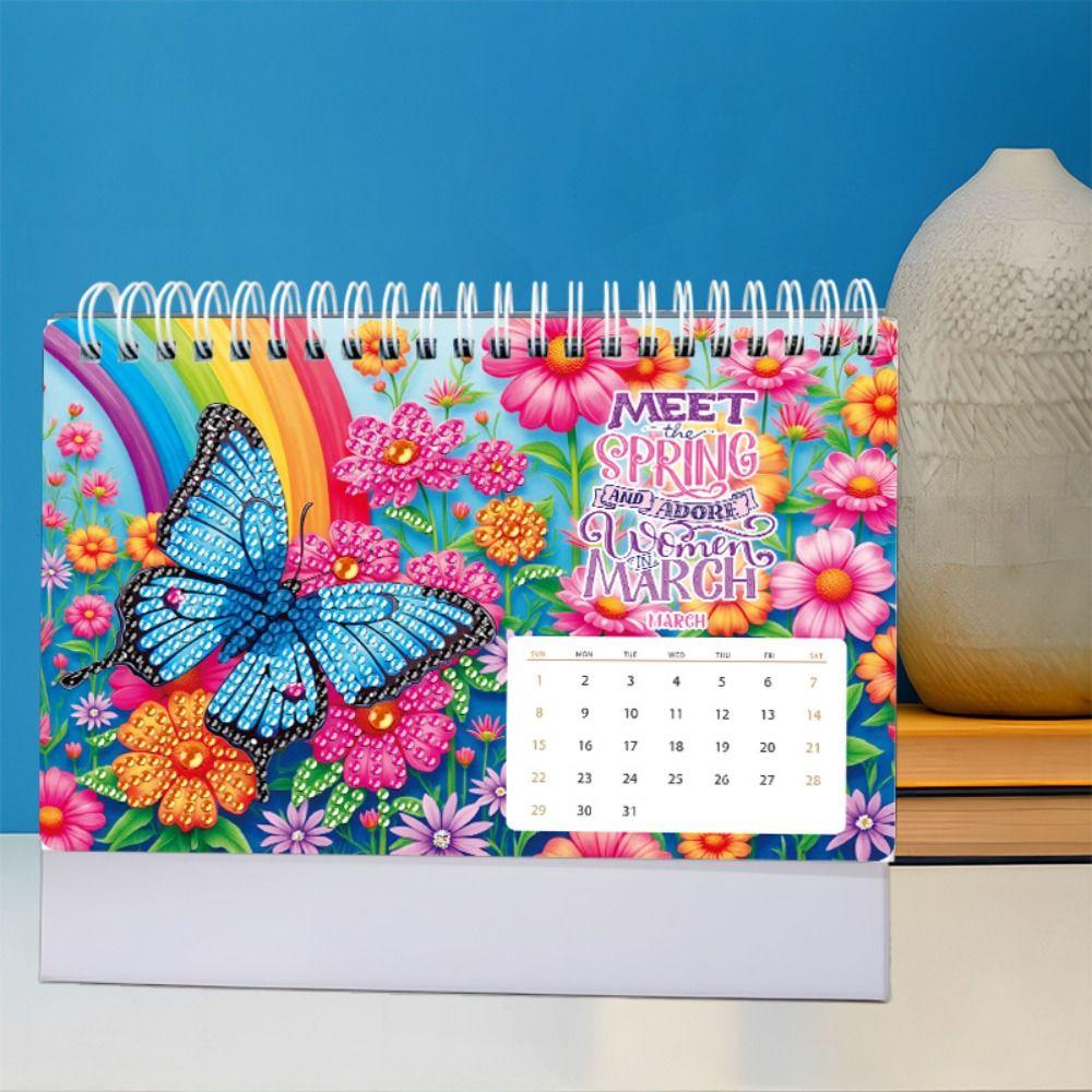 2026 Diamond Art Calendar Painting Art Kit Painting Calendar  For Organizing Goals Appointments